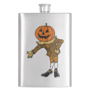 HALLOWEWEEN PUMPKIN HEAD SCARECROW PILGRIM FLACHMANN
