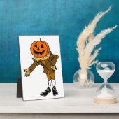 HALLOWEWEEN PUMPKIN HEAD SCARECROW PILGRIM FOTOPLATTE (Seite)