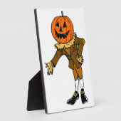 HALLOWEWEEN PUMPKIN HEAD SCARECROW PILGRIM FOTOPLATTE (Seite)