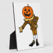 HALLOWEWEEN PUMPKIN HEAD SCARECROW PILGRIM FOTOPLATTE (Seite)