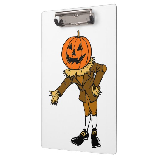 HALLOWEWEEN PUMPKIN HEAD SCARECROW PILGRIM KLEMMBRETT (Links)
