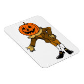 HALLOWEWEEN PUMPKIN HEAD SCARECROW PILGRIM MAGNET (Rechte Seite)