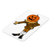 HALLOWEWEEN PUMPKIN HEAD SCARECROW PILGRIM MAGNET (Linke Seite)