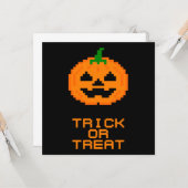 HALLOWEWEEN PUMPKIN - TRICK ODER BEHANDLUNG KARTE (Vorderseite/Rückseite Beispiel)