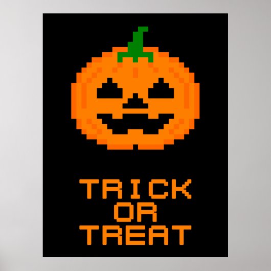 HALLOWEWEEN PUMPKIN - TRICK ODER BEHANDLUNG POSTER (Vorne)