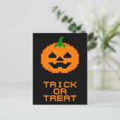 HALLOWEWEEN PUMPKIN - TRICK ODER BEHANDLUNG POSTKARTE (Stehend Vorderseite)