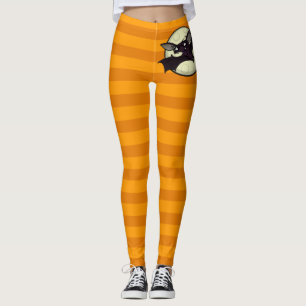 HALLOWEWEER BVT-GRAFIK MIT ORANGE STRIPES LEGGINGS