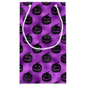HALLOWEWEN LILA MIT SCHWARZPUMPKINEN KLEINE GESCHENKTÜTE (Rückseite)