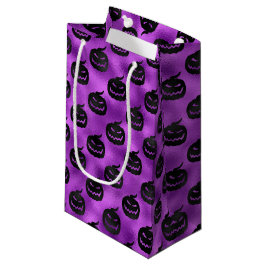 HALLOWEWEN LILA MIT SCHWARZPUMPKINEN KLEINE GESCHENKTÜTE