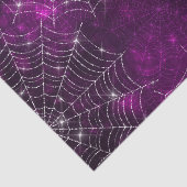 HALLOWEWEN LILA MIT SILVER SPIDER WEBS SEIDENPAPIER (Ausschnitt)