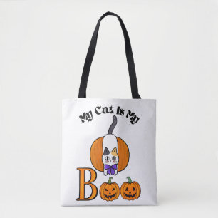 HALLOWEWEY MEINE KATZE IST MEIN NIEDLICHER GHOST C TASCHE