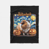 Hallowheek Guinea G Halloween Art  Fleecedecke (Vorderseite)