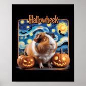 Hallowheek Guinea G Halloween Art  Poster (Vorne)