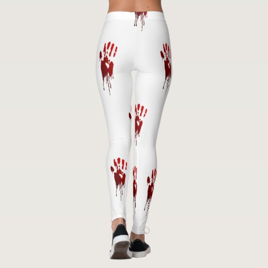 hallowierte blutige Hände Leggings (Rückseite)