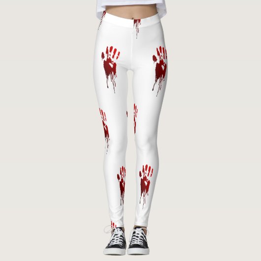 hallowierte blutige Hände Leggings (Vorderseite)