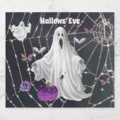 Hallows' Eve Ghost Alkoholflaschenetikett (Einzelnes Label)