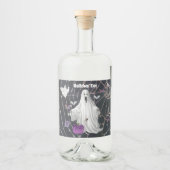 Hallows' Eve Ghost Alkoholflaschenetikett (Vorderseite)