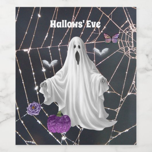 Hallows' Eve Ghost Weinetikett (Einzelnes Label)