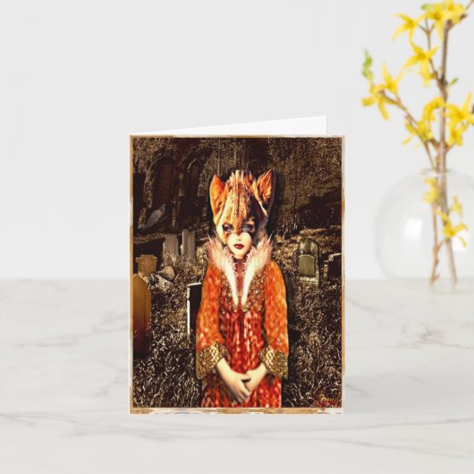 Hallow's Eve Karte (Gelbe Blume)