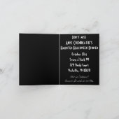 Hallows Eve spezielles gefaltetes Halloween laden Einladung (Innenseite)