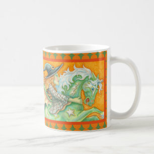HALLOWS EVE WITCH UND HORSE CLASSIC TASSE Orange