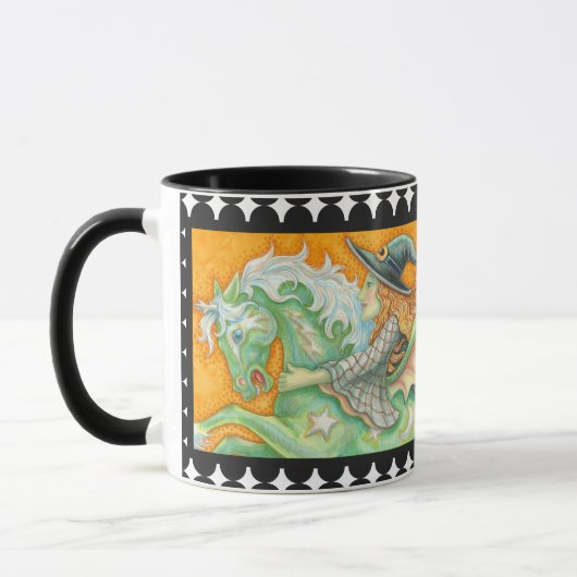 HALLOWS EVE WITCH UND HORSE COMBO TASSE Mirror Ima (Links)