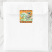 HALLOWS EVE WITCH UND HORSE STICKERS Square SHEED (Tasche)