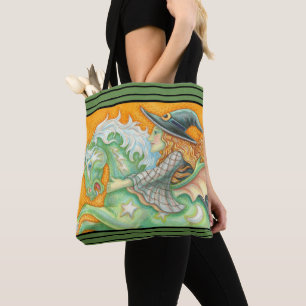 HALLOWS EVE WITCH UND PFERDE SOLLTEN TOTE BAG TASCHE