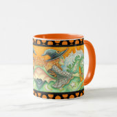 HALLOWS EVE WITCH UND PORSE COMBO TASSE Black Oran (VorderseiteRechts)