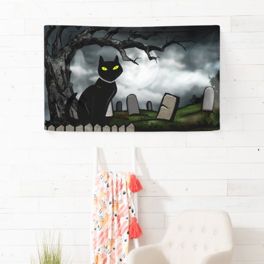 Hallows Graveyard Halloween Banner (Insitu)