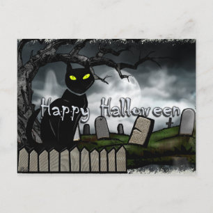 Hallows Graveyard Halloween Postkarte