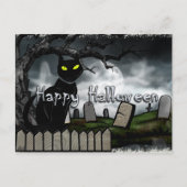 Hallows Graveyard Halloween Postkarte (Vorderseite)