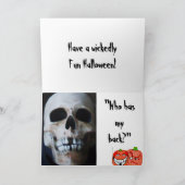 HALLOWWEITE SKELETON JOKcard Karte (Innenseite)