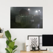 Hall's Harbour Fog At Low Tide Fine Art Print Poster (Heimbüro)