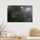 Hall's Harbour Fog At Low Tide Fine Art Print Poster (Küche)