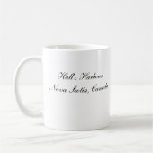 Hall's Harbour Wharf (B&W) Tasse (Links)