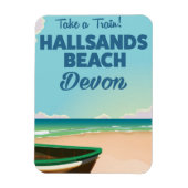 Hallsands Beach Devon Beach Reiseplakat Magnet (Vertikal)