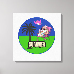 Hallsommer Leinwanddruck