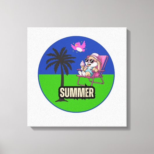 Hallsommer Leinwanddruck (Vorderseite)