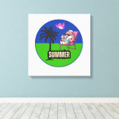 Hallsommer Leinwanddruck (Insitu (Holzboden))