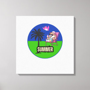 Hallsommer Leinwanddruck