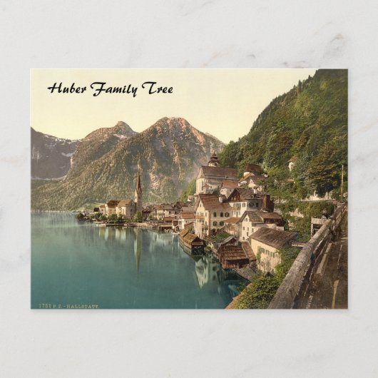 Hallstatt, Austria Family Tree Postkarte (Vorderseite)