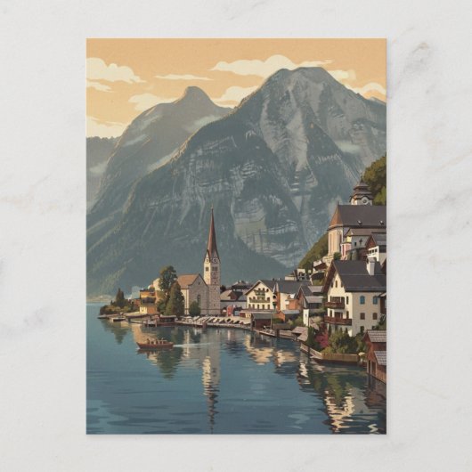 Hallstatt Austria Travel Postkarte (Vorderseite)