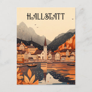 Hallstatt Austria Travel Postkarte