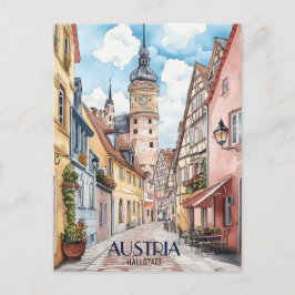 Hallstatt Austria Travel Postkarte