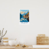 Hallstatt Austria Travel Print Poster (Küche)