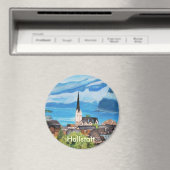 Hallstatt in Österreich Magnet (In Situ (Geschirrspüler))