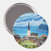 Hallstatt in Österreich Magnet (Vorderseite/Rückseite)