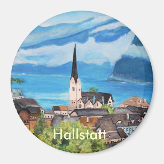 Hallstatt in Österreich Magnet (Vorne)