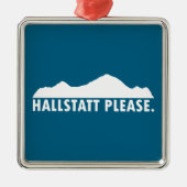 Hallstatt Österreich Bitte Ornament Aus Metall (Vorne)